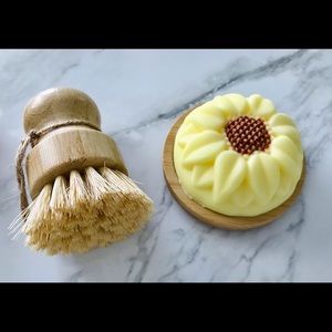 Shea Butter hand and body bar soap Sunflower 🌻 with cosmetic shimmer